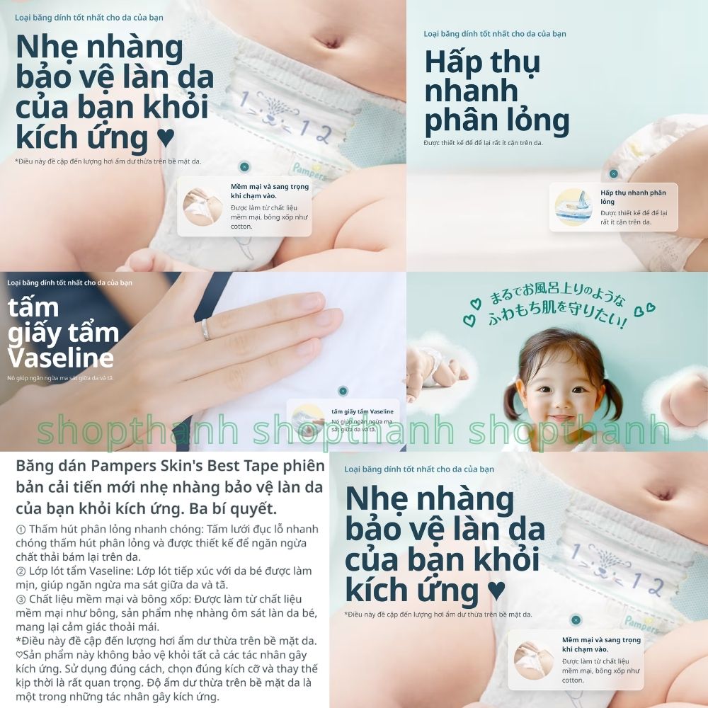 Tã (Bỉm) Quần Pampers Premium dòng cao cấp Nội Địa Nhật