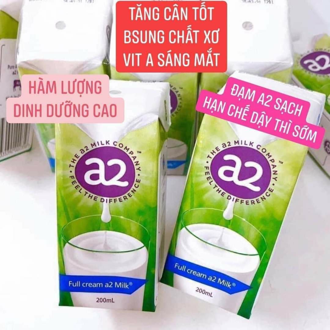 Sữa A2 Dạng Nước hộp 200ml - Nội Địa Úc