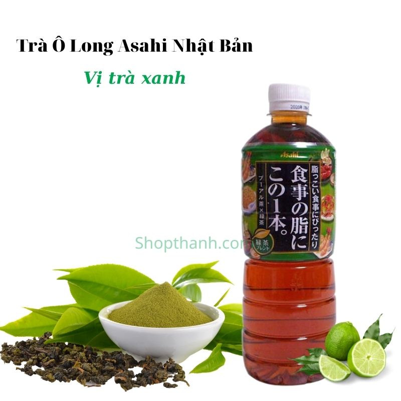 Trà Ô Long Giảm Mỡ Asahi - Nhật Bản- thùng 6 chai