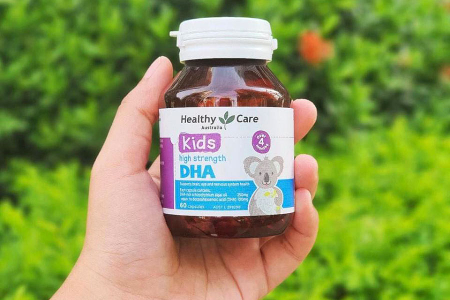 Viên Bổ Sung DHA Cho Bé Healthy Care Kids High Strength DHA 60V