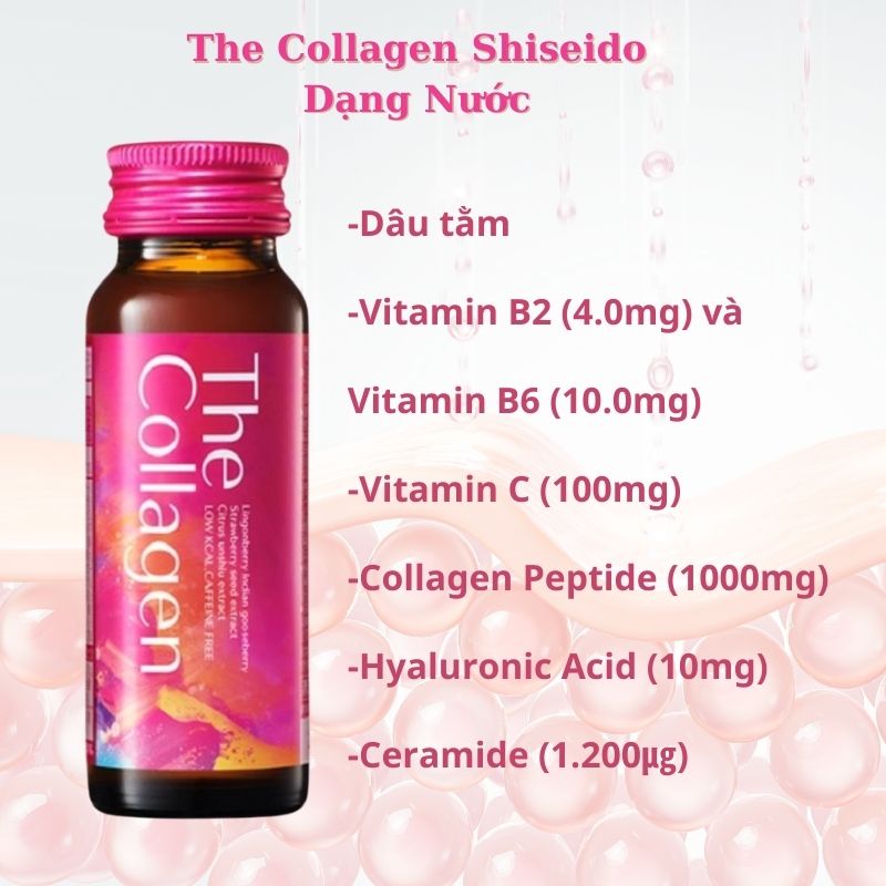The Collagen Shiseido Dạng Nước Nhật - 10 x 50ml