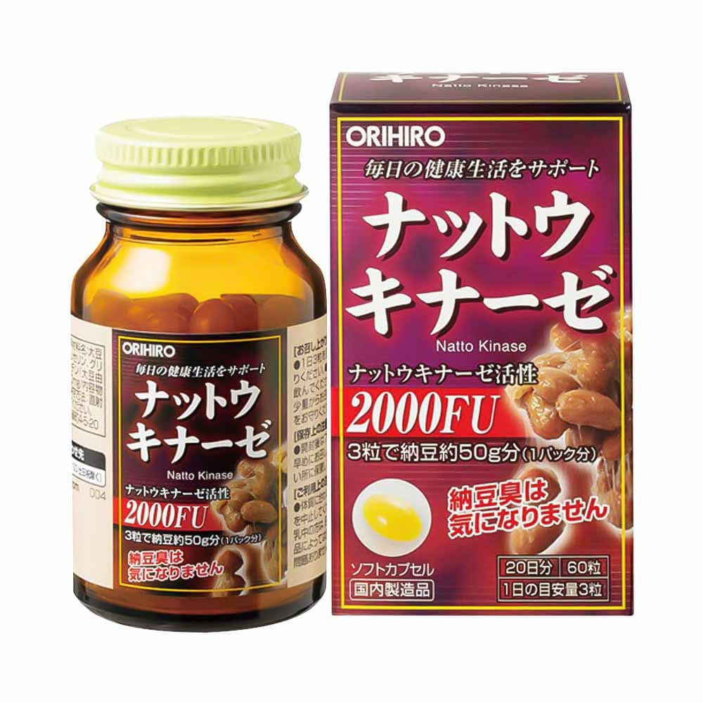 Viên Uống Hỗ Trợ Chống Đột Quỵ Orihiro Natto Kinase