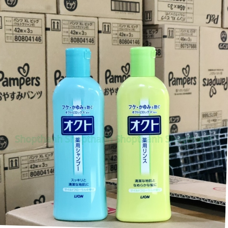 Dầu Gội Xả Lion Octo 320ml Nhật Bản - Giải Pháp Chăm Sóc Da Đầu Khỏe Mượt, Ngừa Gàu Ngứa Hiệu Quả