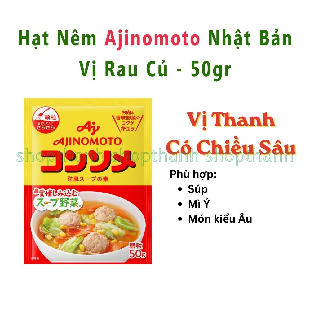 Hạt Nêm Ajinomoto Nhật Bản - Thanh Vị Tự Nhiên Phù Hợp Cho Mọi Bữa Ăn