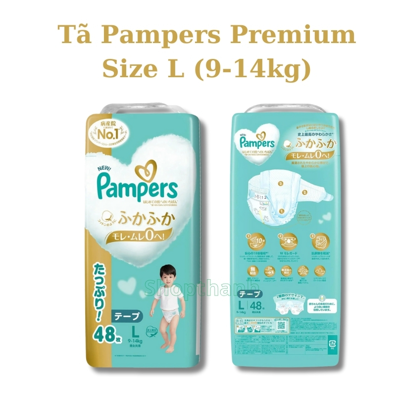 Tã (Bỉm) Quần Pampers Premium dòng cao cấp Nội Địa Nhật