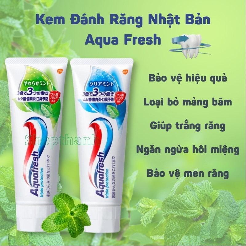 Kem Đánh Răng Aquafresh Triple Protection - Nhật Bản