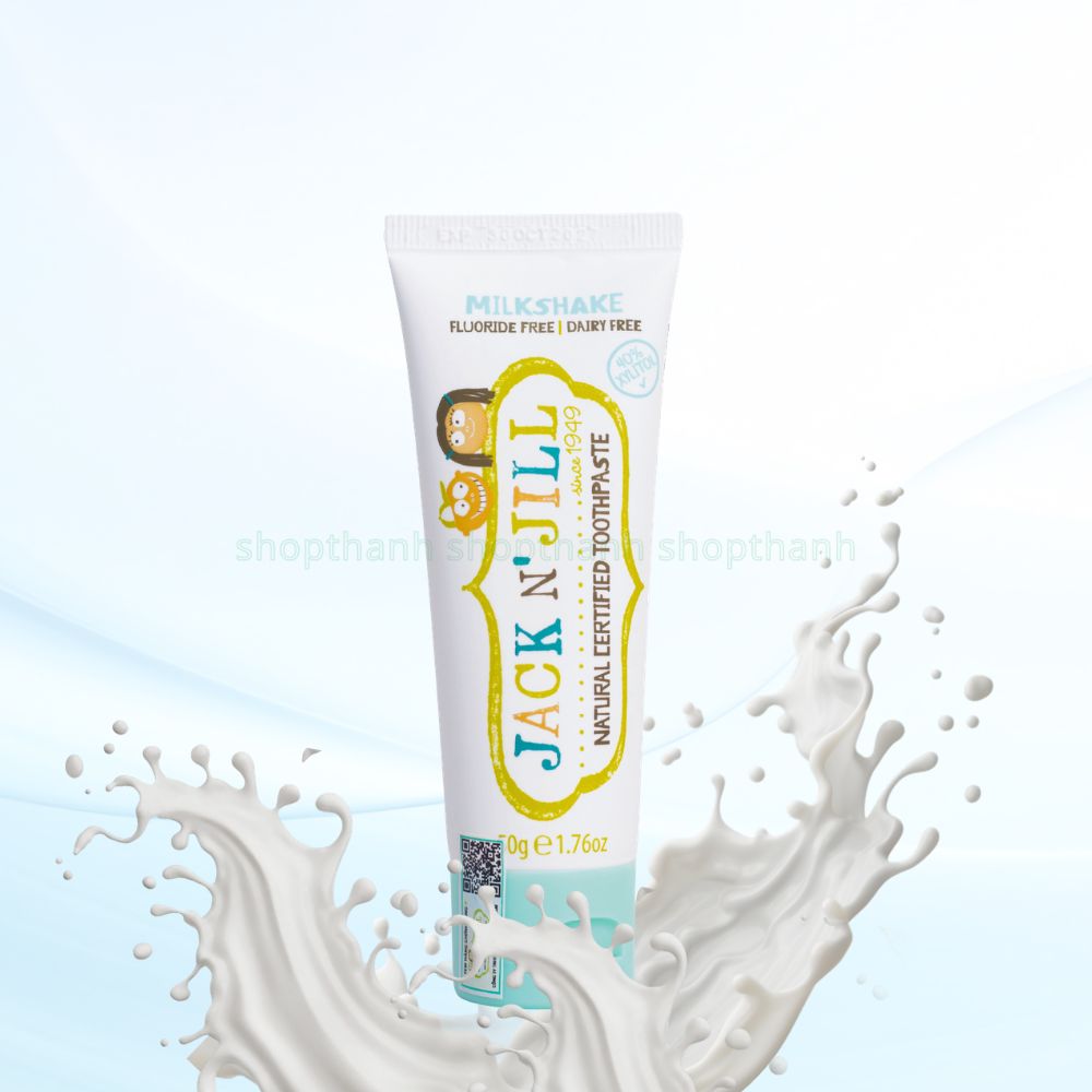 Kem Đánh Răng Jack N' Jill 50g - An Toàn Nếu Bé Vô Tình Nuốt, Không Chứa Fluoride, Phù Hợp Từ 6 Tháng