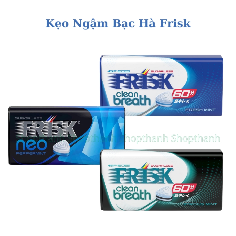 Kẹo Ngậm bạc hà Frisk Clean Breath – Làm Mới Hơi Thở, Tạo Phong Cách Riêng