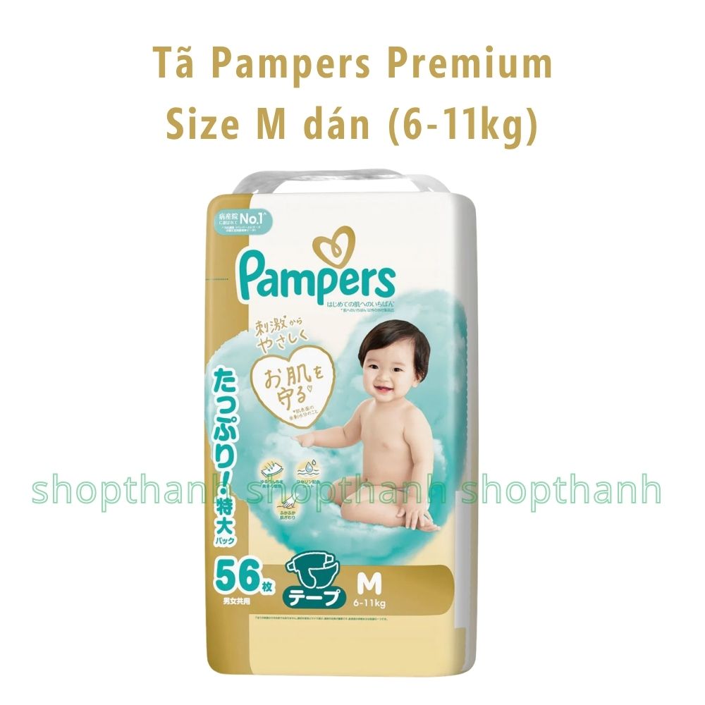 Tã (Bỉm) Quần Pampers Premium dòng cao cấp Nội Địa Nhật
