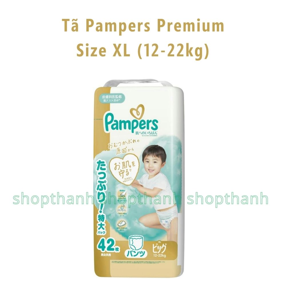 Tã (Bỉm) Quần Pampers Premium dòng cao cấp Nội Địa Nhật
