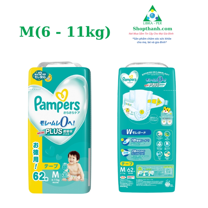 Tã Pampers Jumbo Nội Địa Nhật Đủ Size