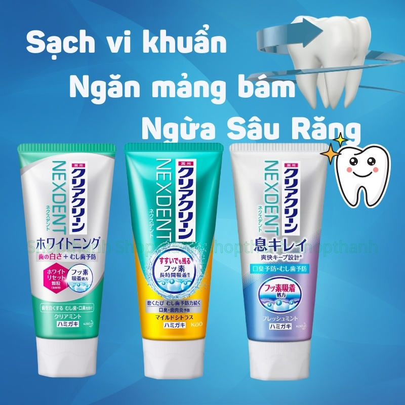Kem Đánh Răng Kao NEXDENT Nhật Bản – Giải Pháp Chăm Sóc Răng Miệng Toàn Diện