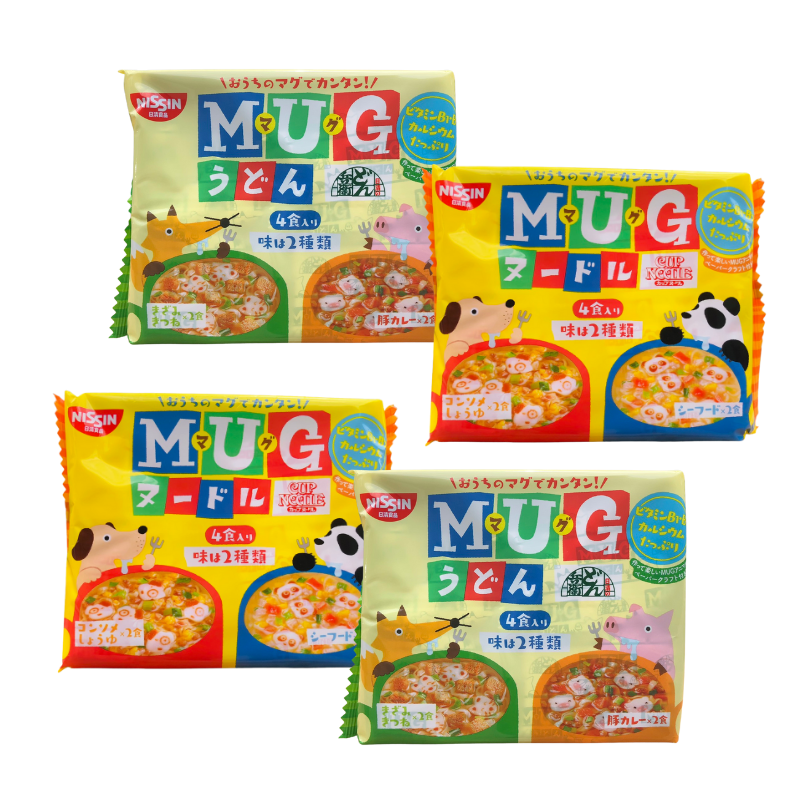 Mỳ Mug Nissin Hình Gấu Nhật Bản Cho Bé - Gói 94g