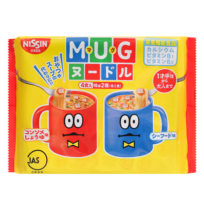 Mỳ Mug Nissin Hình Gấu Nhật Bản Cho Bé - Gói 94g