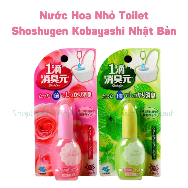 Nước Hoa Bồn Cầu Shoshugen 20ml - Kobayashi Nhật Bản, Khử Mùi Tận Gốc, Hương Thơm Dễ Chịu, Hiệu Quả Lâu Dài