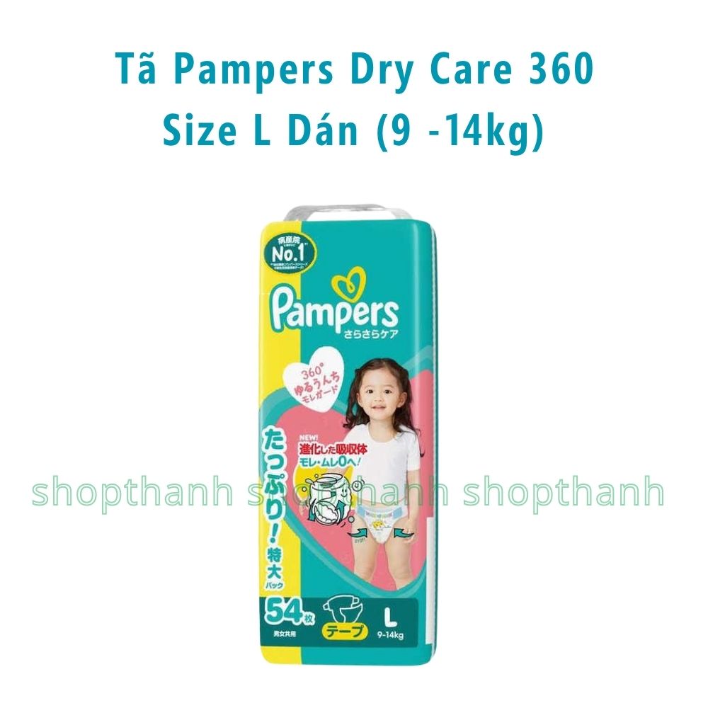 Tã Quần Pampers Dry Care 360 Nhật Bản – Chống Tràn 360 Độ, Thấm Hút Vượt Trội Cho Bé Da Nhạy Cảm