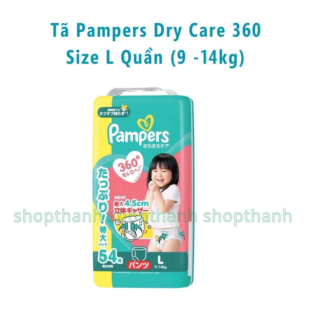 Tã Quần Pampers Dry Care 360 Nhật Bản – Chống Tràn 360 Độ, Thấm Hút Vượt Trội Cho Bé Da Nhạy Cảm