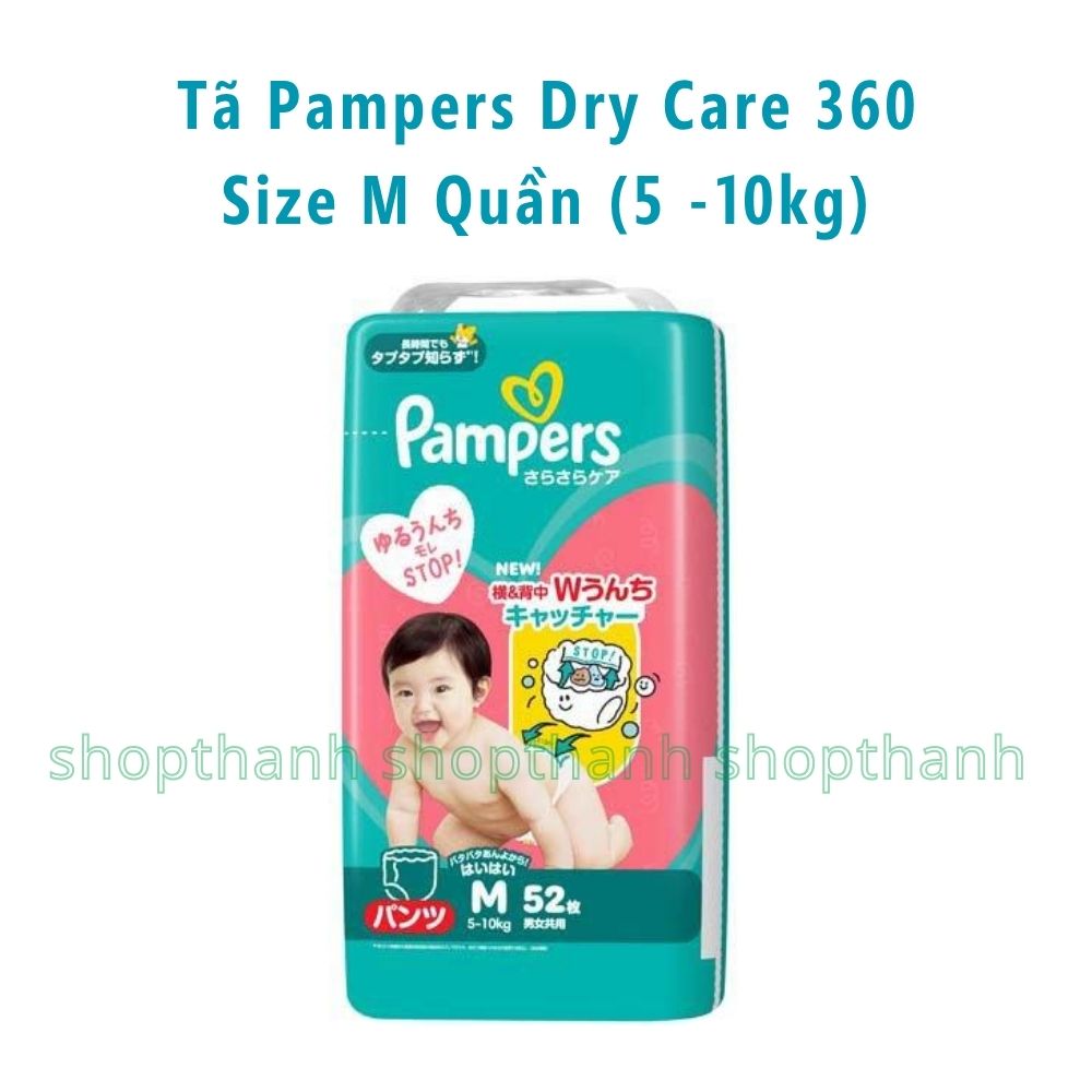 Tã Quần Pampers Dry Care 360 Nhật Bản – Chống Tràn 360 Độ, Thấm Hút Vượt Trội Cho Bé Da Nhạy Cảm
