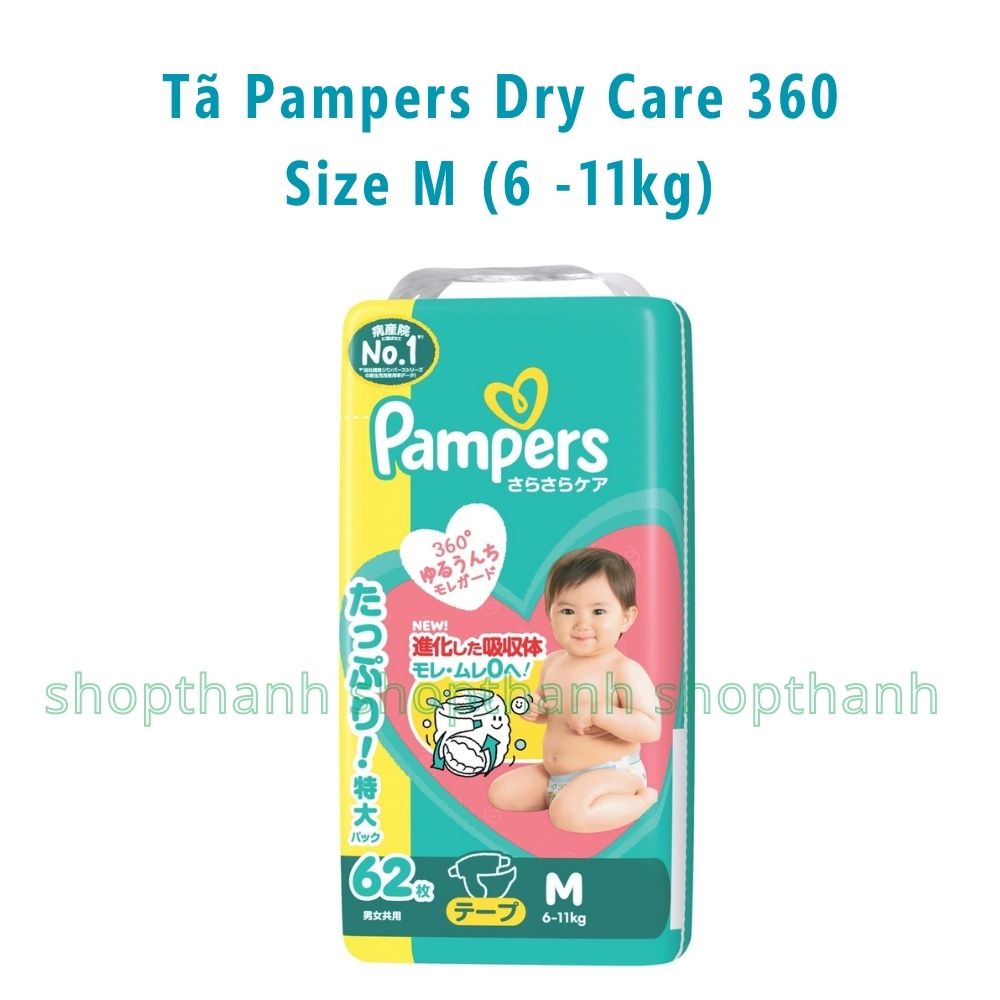 Tã Quần Pampers Dry Care 360 Nhật Bản – Chống Tràn 360 Độ, Thấm Hút Vượt Trội Cho Bé Da Nhạy Cảm
