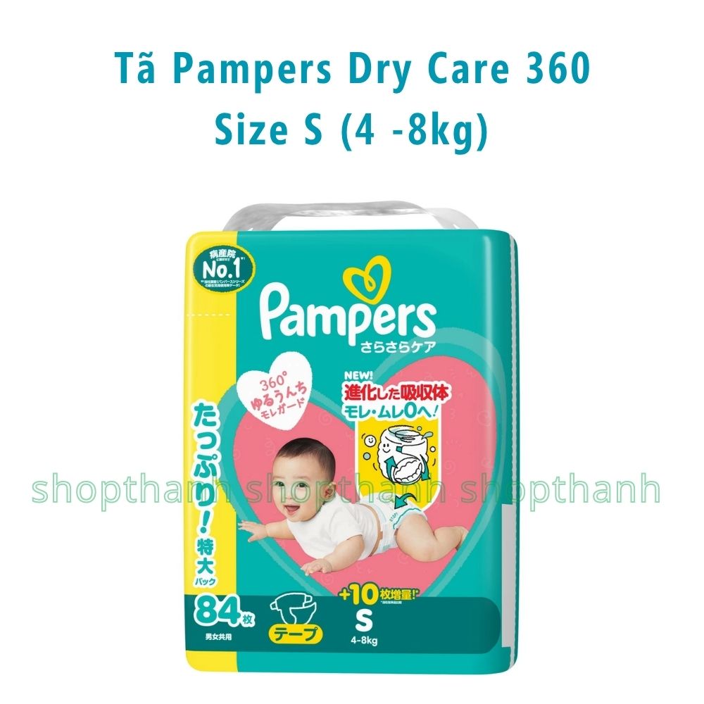 Tã Quần Pampers Dry Care 360 Nhật Bản – Chống Tràn 360 Độ, Thấm Hút Vượt Trội Cho Bé Da Nhạy Cảm
