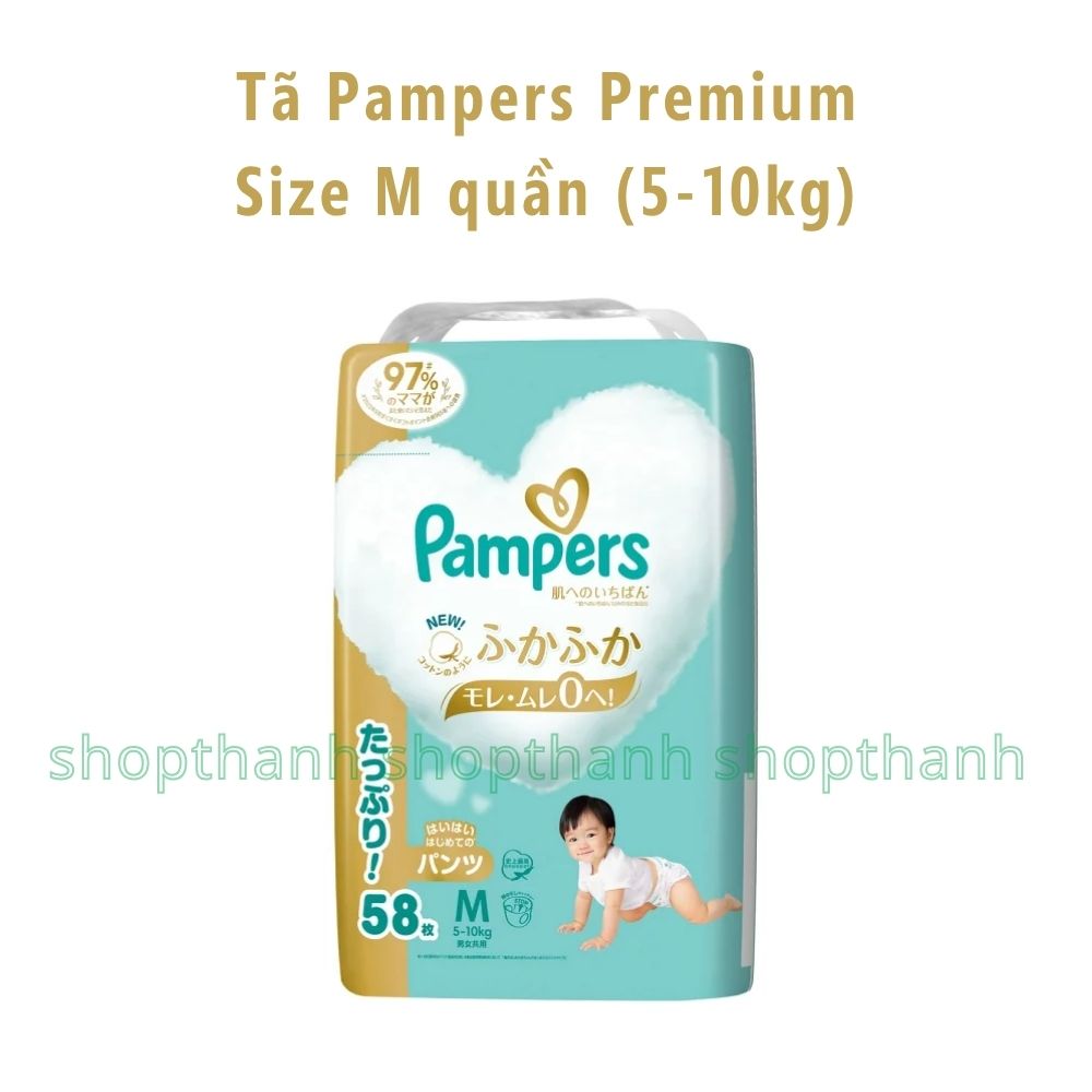 Tã (Bỉm) Quần Pampers Premium dòng cao cấp Nội Địa Nhật