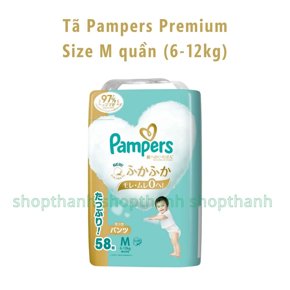 Tã (Bỉm) Quần Pampers Premium dòng cao cấp Nội Địa Nhật