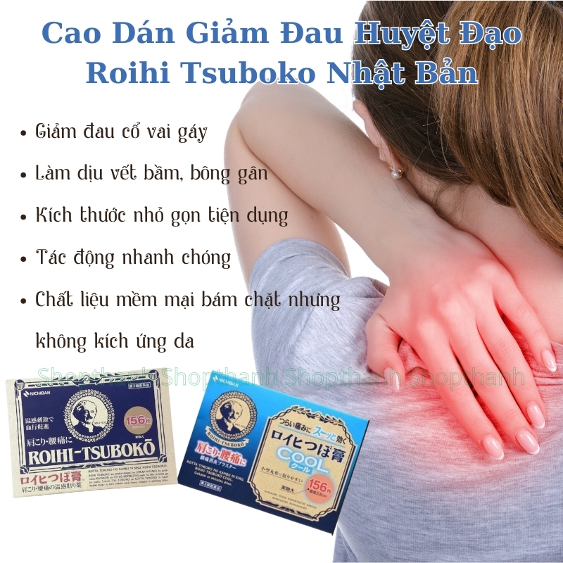 Cao Dán Huyệt Đạo Giảm Đau Roihi Tsuboko Nhật Bản