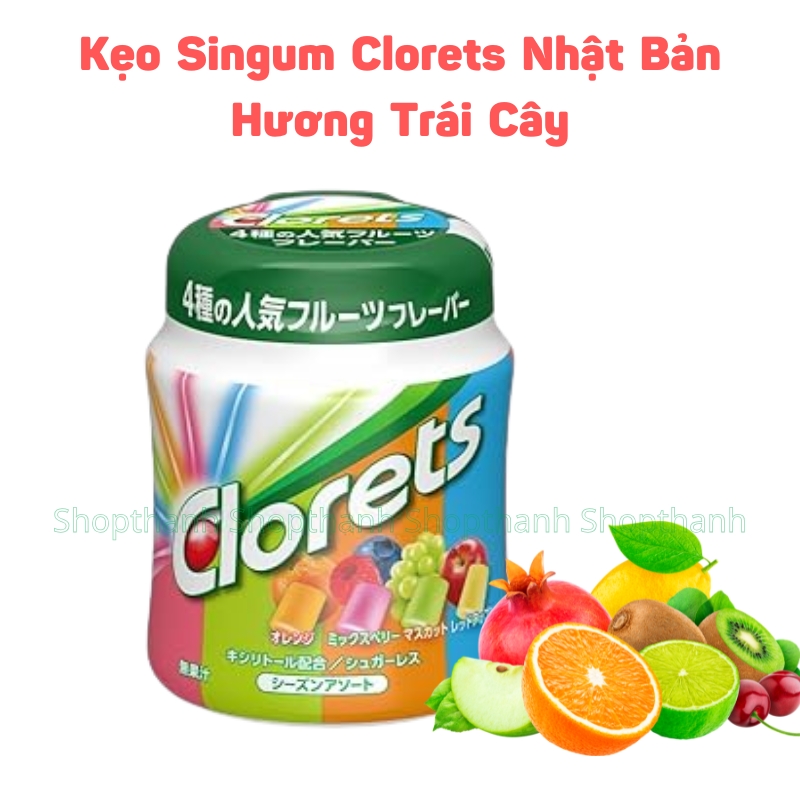 Singum Clorets Nhật Bản – Kẹo Cao Su Khử Mùi Hôi Miệng Hiệu Quả Với Hương Bạc Hà Thơm Mát Lâu
