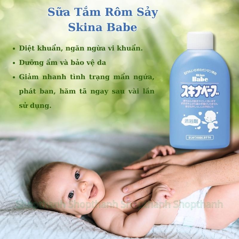 Sữa Tắm Trị Rôm Sảy Skina Babe Nhật Bản