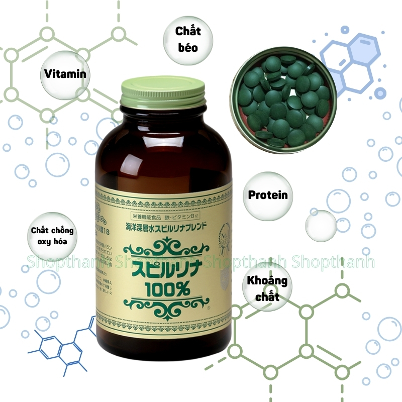 Tảo Xoắn Spirulina Nhật Bản – Bổ Sung Dưỡng Chất, Tăng Đề Kháng Mỗi Ngày