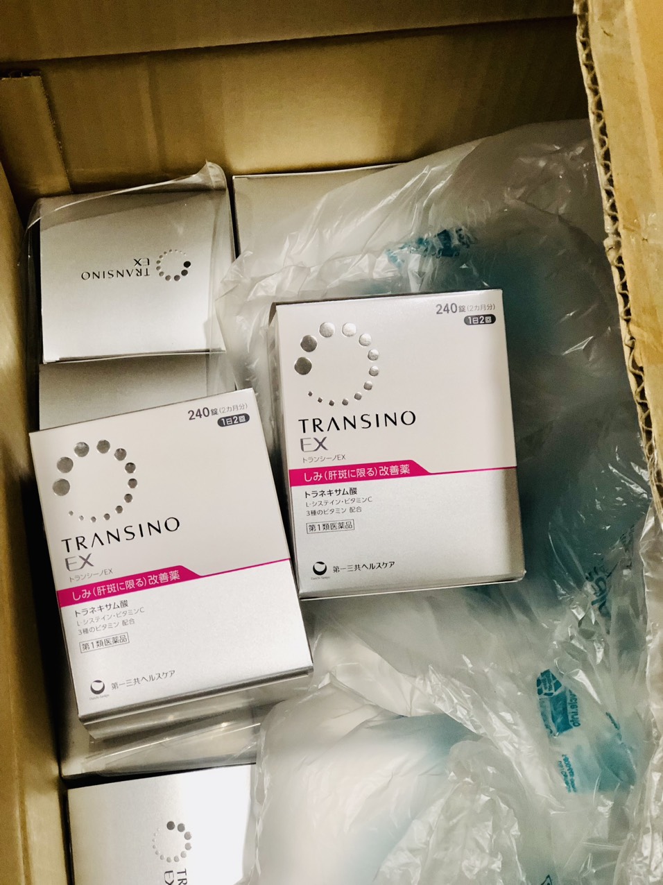 Viên Uống Giảm Nám Transino Nhật – Hộp 240 Viên, Trắng Da, Giảm Thâm Nám Hiệu Quả
