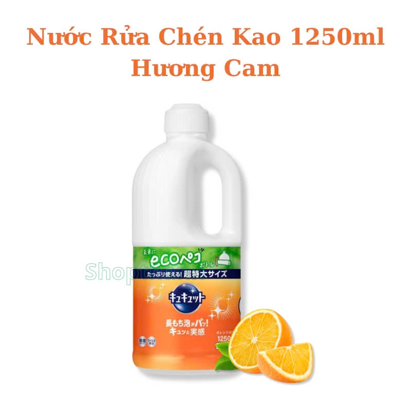 Nước rửa chén KAO 1250ml Nhật Nội Địa