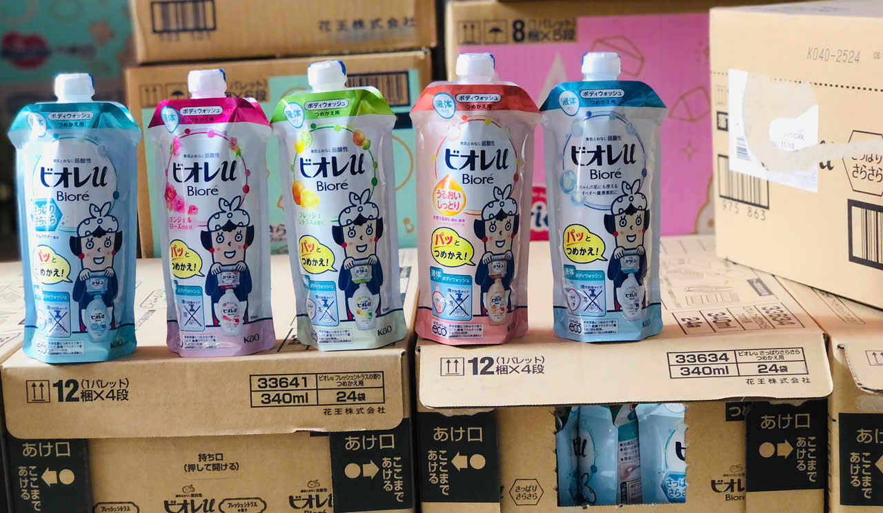 Sữa tắm Kao Biore diệt khuẩn chăm sóc gia đình toàn diện đến từ Nhật Bản