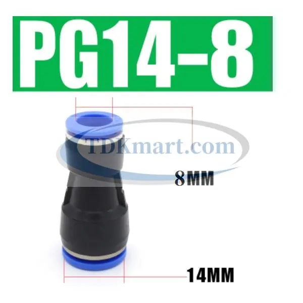 Đầu nối nhanh khí nén thẳng- giảm