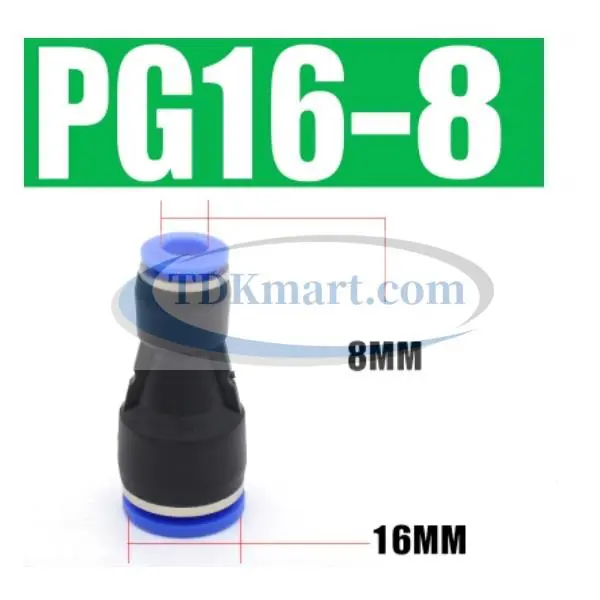 Đầu nối nhanh khí nén thẳng- giảm