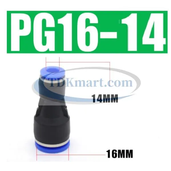 Đầu nối nhanh khí nén thẳng- giảm