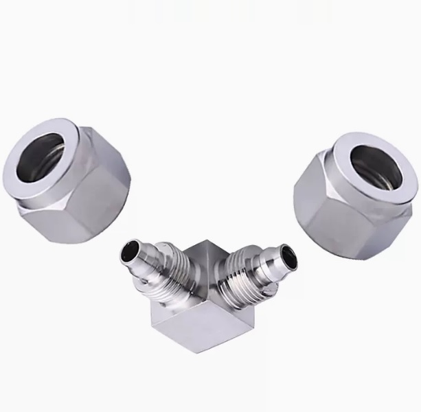 Co nối Inox 304 có 2 đầu siết ống
