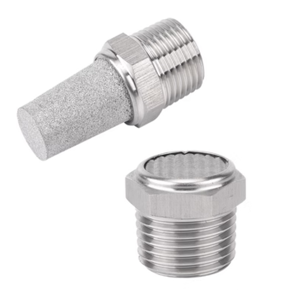 Đầu giảm thanh khí nén Inox 304