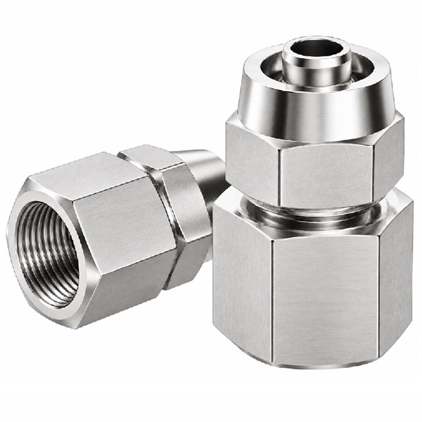 Đầu nối thẳng Inox 304 1 đầu siết ống - 1 đầu ren trong