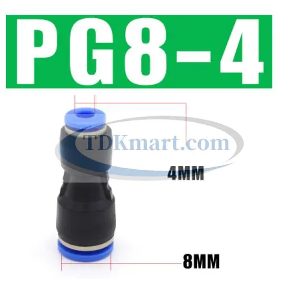 Đầu nối nhanh khí nén thẳng- giảm