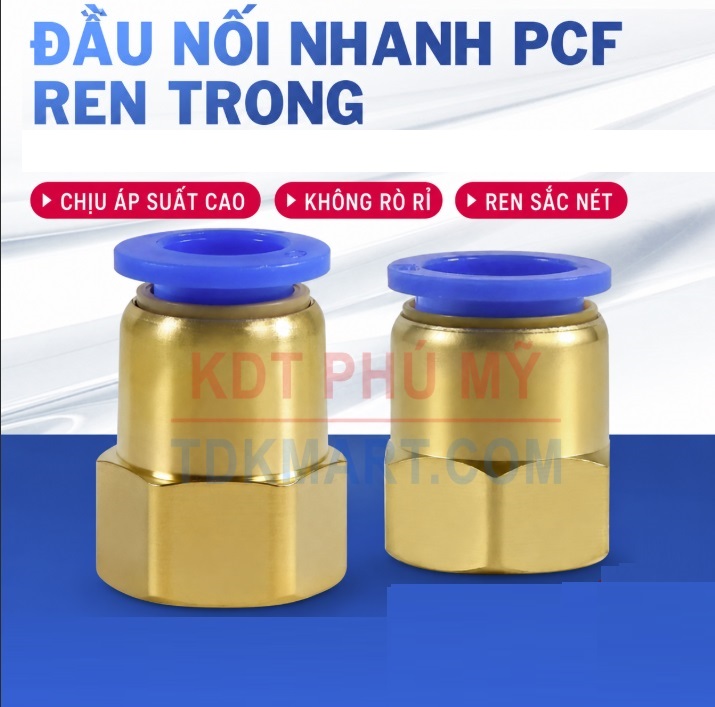 Đầu nối nhanh khí nén thẳng- Ren trong CHỊU ÁP CAO