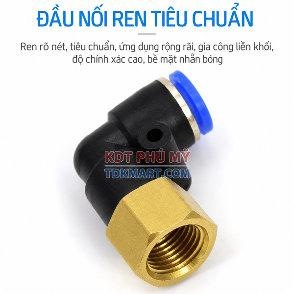 Co nối nhanh khí nén ren trong PLF REN TIÊU CHUẨN