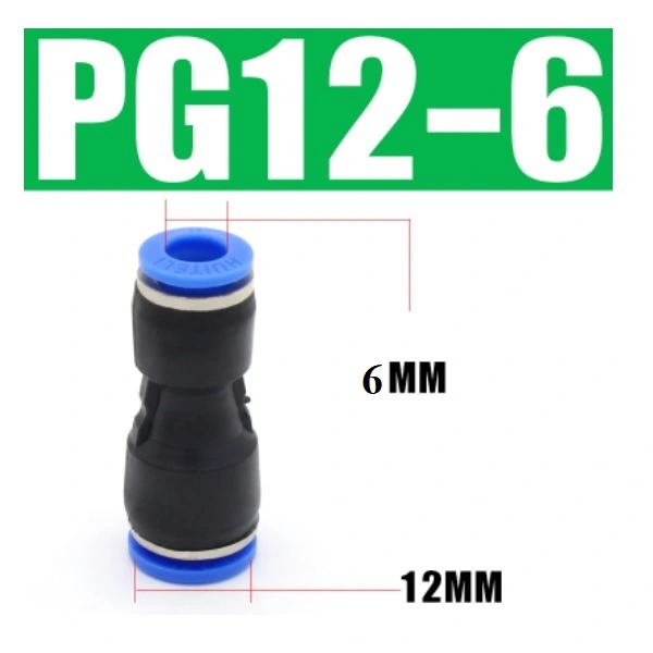 Đầu nối nhanh khí nén thẳng- giảm