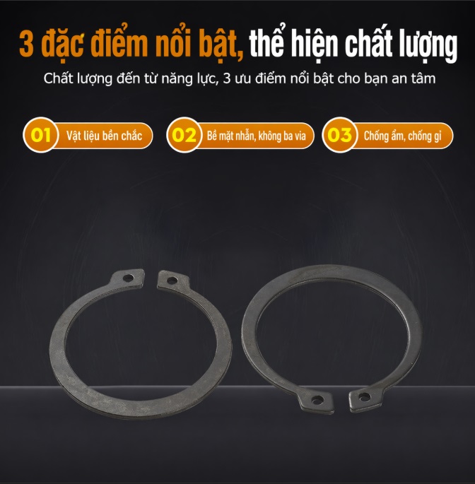 phe chặn trục thép 65Mn