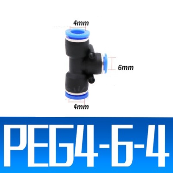 Đầu nối chữ T- Giảm PEG4-6-4