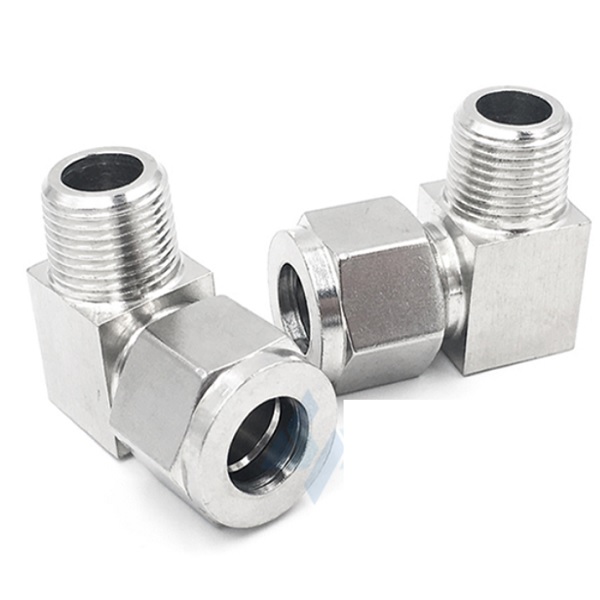 Co nối thép không rỉ 304 có 1 đầu ren ngoài và 1 đầu siết ống