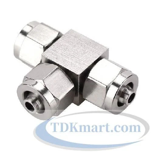 Co nối Inox 304 - 2 đầu siết ống