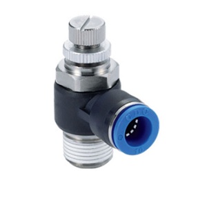 Van tiết lưu khí nén, van tiết lưu khí nén ren ngoài, van tiết lưu 1 đầu ren ngoài 1 đầu ghim ống, van điều chỉnh lưu lượng khí, van chỉnh tốc độ xi lanh, van tiết lưu lắp xi lanh, van điều tiết khí nén, phụ kiện khí nén ren ngoài, van khí nén điều chỉnh tốc độ, van tiết lưu khí nén lắp trực tiếp.