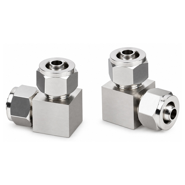 Co nối khí nén Inox 316 2 đầu siết ống 10 mm