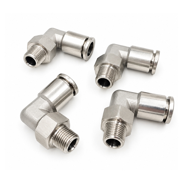 Co nối nhanh Inox 316 1 ghim ống 6 mm 1 đầu ren ngoài 1/2
